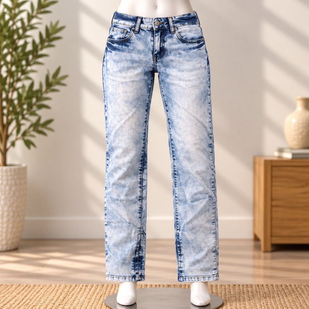 Lovesick Skinny Jeans Womens 9 Blue Acid Wash Low Rise Ankle Zip Stretch Denim